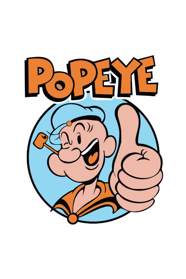 Popeye Unisex Terry Oversized T-Shirt