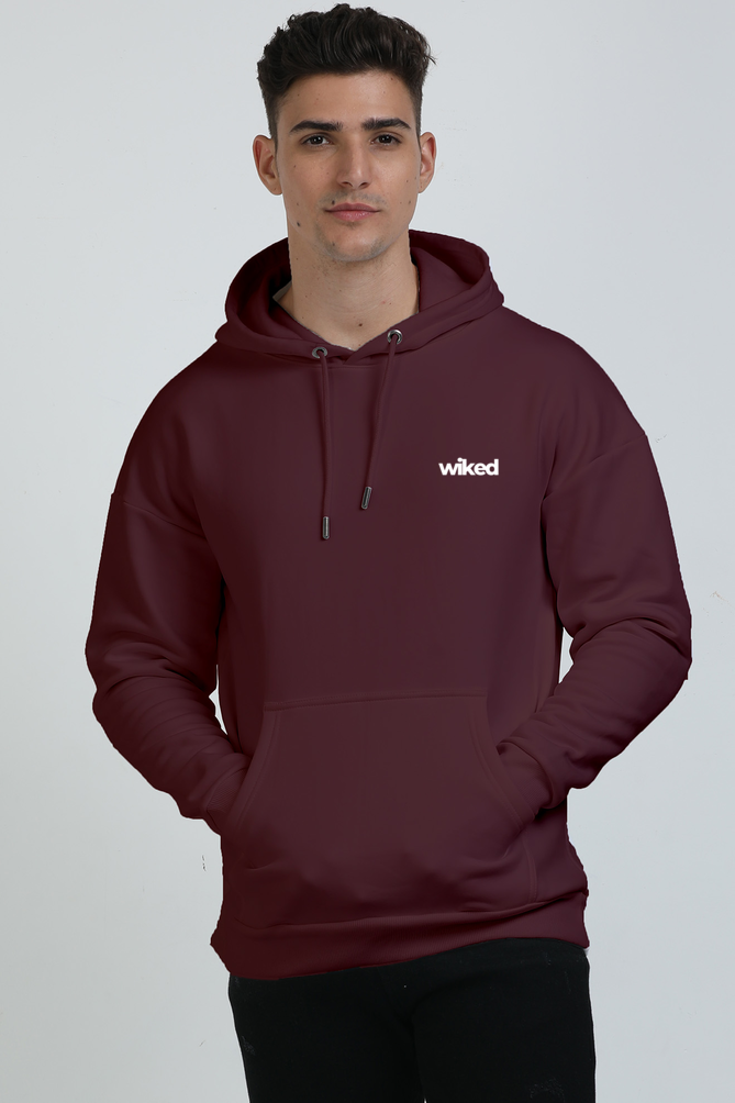Wiked Dark Hooded Oversized Sweatshirt