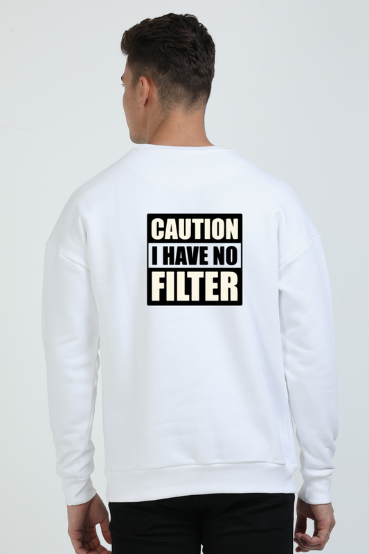 Caution Oversized Sweatshirt